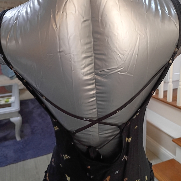 wild fable Black Mini Dress with Multicolor Butterfly Print - Picture 2 of 2